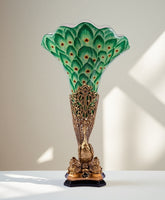 Grand Peacock Flower Vase