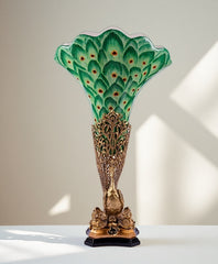 Grand Peacock Flower Vase