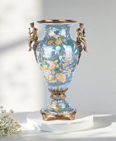 Parrot Famille Rose Angel Decorative Vase