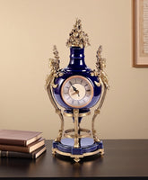 Sapphire Blue" Round Base Clock