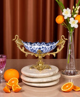 Blue & White Large Fruit Bowl