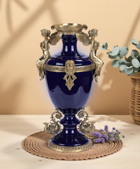 Sapphire Blue Angel Vase