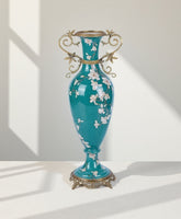 Magnolia Elegance Palace-Style Collectible Vase