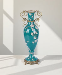 Magnolia Elegance Palace-Style Collectible Vase