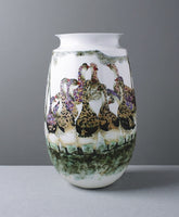 "Leisure" Underglaze Five-Colors Porcelain Vase