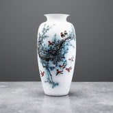 "Plum Blossoms and Sparrows" Vase