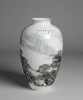 "Clouds Deep Enough to Build a Cottage" Vase