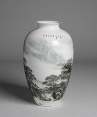 "Clouds Deep Enough to Build a Cottage" Vase