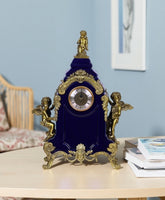 Sapphire Blue Angel Mantel Clock