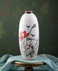 Underglaze Five-Colors Porcelain "Lotus" Vase