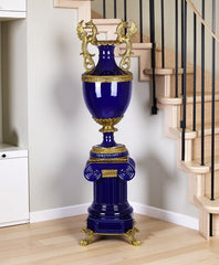 Sapphire Blue Royal Decorative Vase