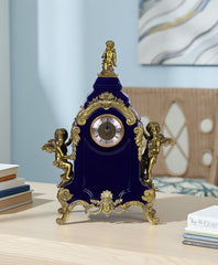Sapphire Blue Angel Mantel Clock