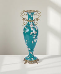 Magnolia Elegance Palace-Style Collectible Vase