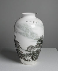 "Clouds Deep Enough to Build a Cottage" Vase