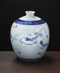 "Shrimp Delight" Small-Mouth Vase