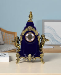 Sapphire Blue Angel Mantel Clock