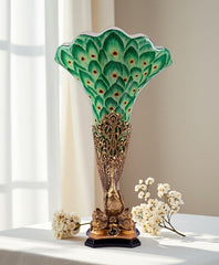 Grand Peacock Flower Vase