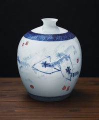 "Shrimp Delight" Small-Mouth Vase