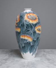 "Sunflower" Narrow-Neck Vase