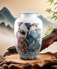 "Miao Ethnic Charm" Underglaze Five-Color Porcelain Vase