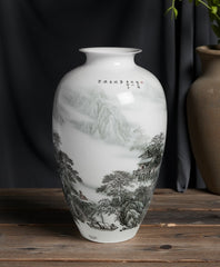 "Clouds Deep Enough to Build a Cottage" Vase