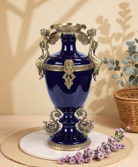 Sapphire Blue Angel Vase