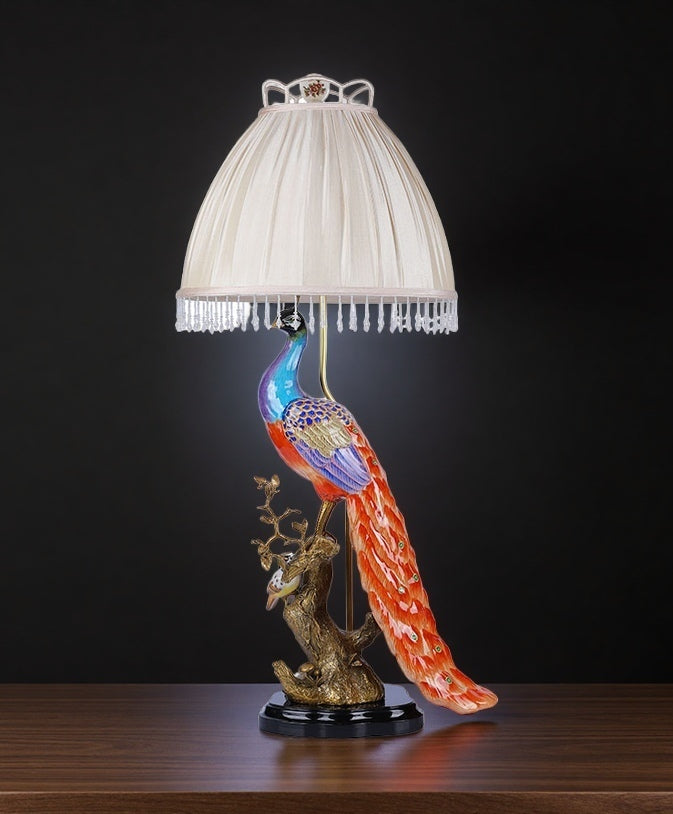 Peacock Table Lamp