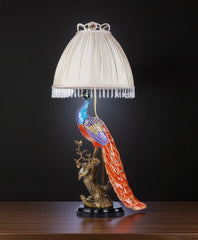Peacock Table Lamp