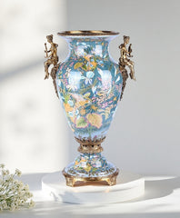 Parrot Famille Rose Angel Decorative Vase