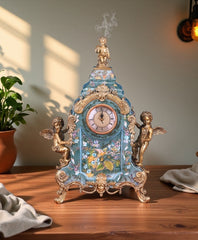Pink Angel Mantel Clock
