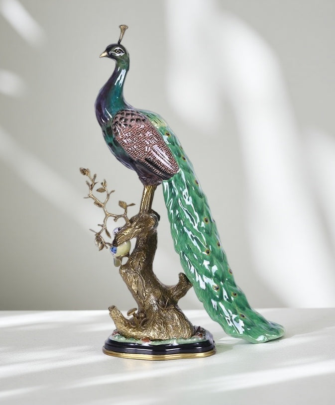 Peacock Sculpture