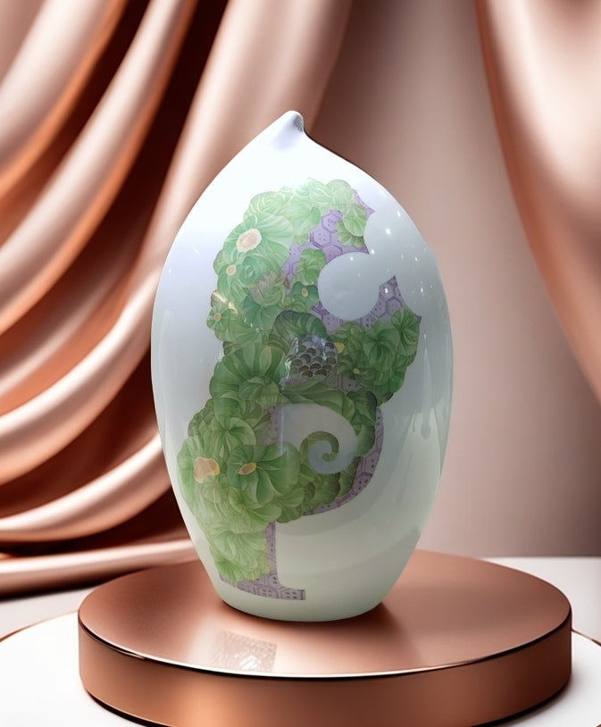 [Blooming Alphabet Series No. 05] Ceramic Ornament