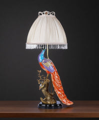 Peacock Table Lamp