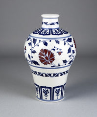 Blue-and-White Doucai Meiping Vase