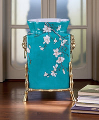 Magnolia Double Lion-Head Vase