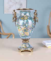 Parrot Famille Rose Angel Decorative Vase