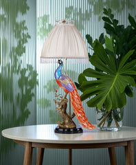 Peacock Table Lamp