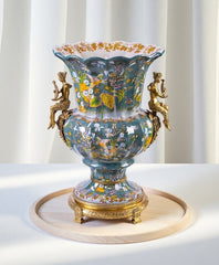 Parrot Famille Rose Angel Grand Vase