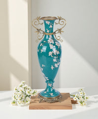 Magnolia Elegance Palace-Style Collectible Vase