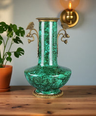 Malachite Green Decorative Vase