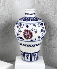 Blue-and-White Doucai Meiping Vase