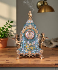 Pink Angel Mantel Clock