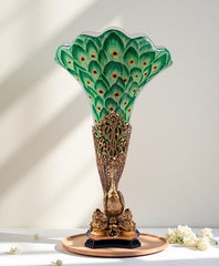 Grand Peacock Flower Vase
