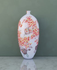 "Autumn Whispers" Small-Mouth Vase