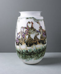 "Leisure" Underglaze Five-Colors Porcelain Vase
