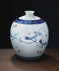 "Shrimp Delight" Small-Mouth Vase