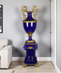 Sapphire Blue Royal Decorative Vase